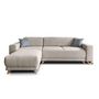 Voir la diapositive 5 : BEST MOBILIER Bella - canapé d'angle réversible convertible - avec coffre - 4 places - tissu