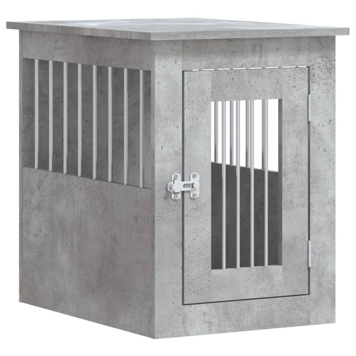 VIDAXL Meuble de cage pour chiens gris beton 45x62x59 cm