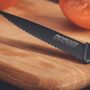 Voir la diapositive 5 : NIROSTA Couteau de cuisine cranté Nirosta Black Edition