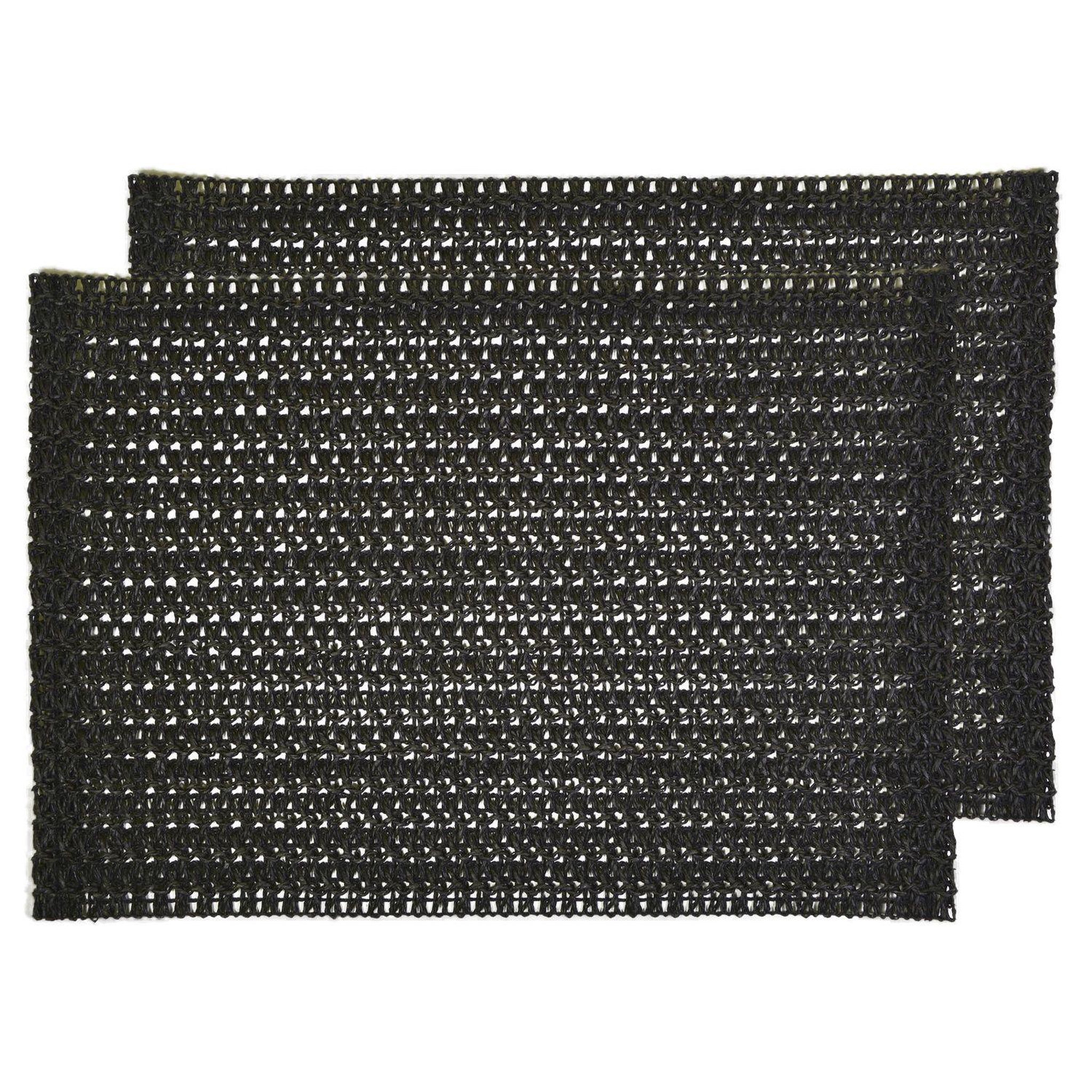Voir la diapositive 1 : HABITABLE Lot de 2 sets de tables rectangles en jute TORSA