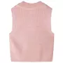 VIDAXL Gilet pull-over tricote pour enfants rose clair 128