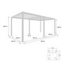 Voir la diapositive 2 : SWEEEK Pergola bioclimatique – Triomphe – 3x6m. aluminium. à lames orientables