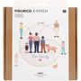 Voir la diapositive 2 : RICO DESIGN Kit de broderie - famille