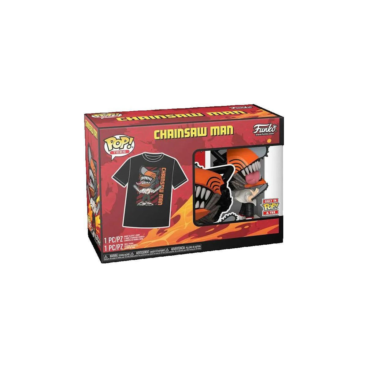 Funko T-shirt Funko Chainsaw Man avec figurine