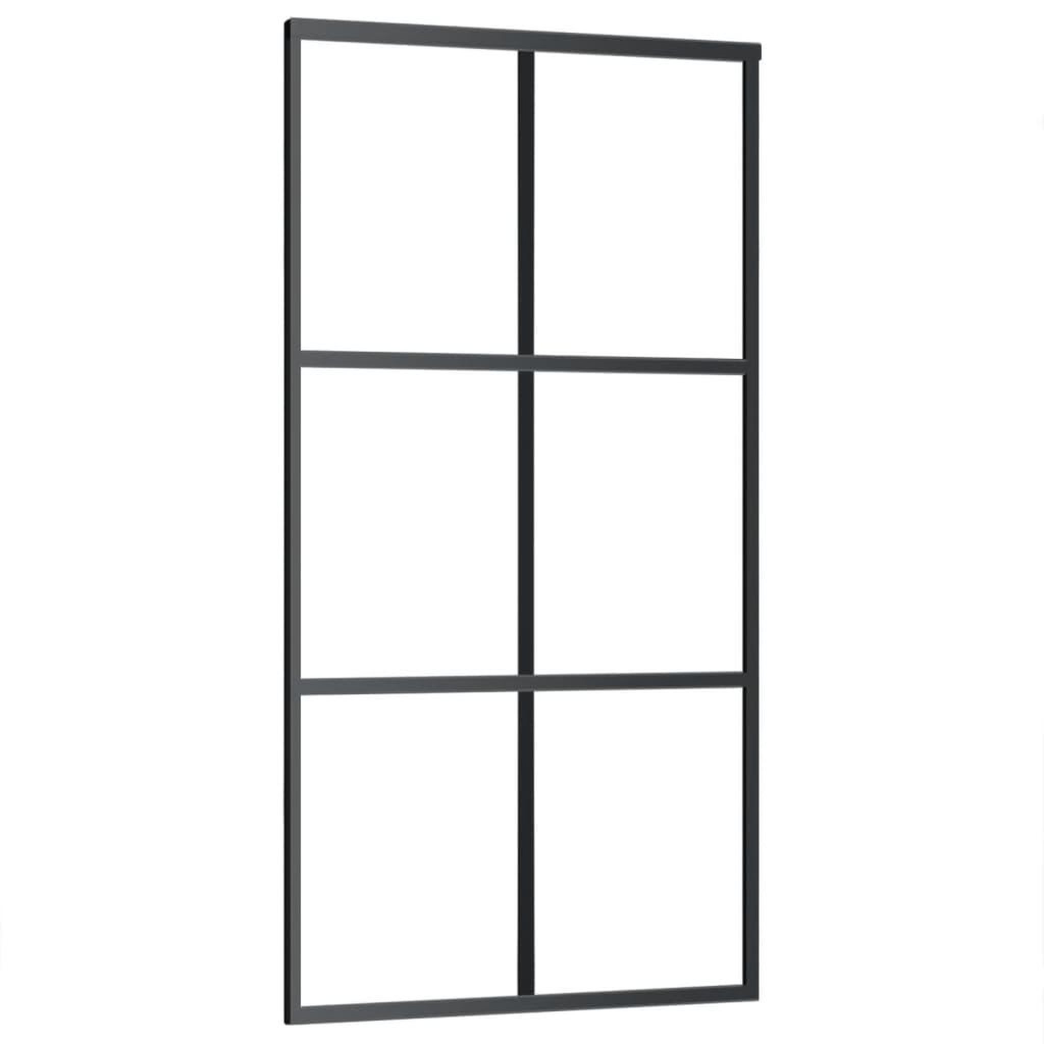 Voir la diapositive 3 : VIDAXL Porte coulissante et quincaillerie Verre et Aluminium 102x205cm