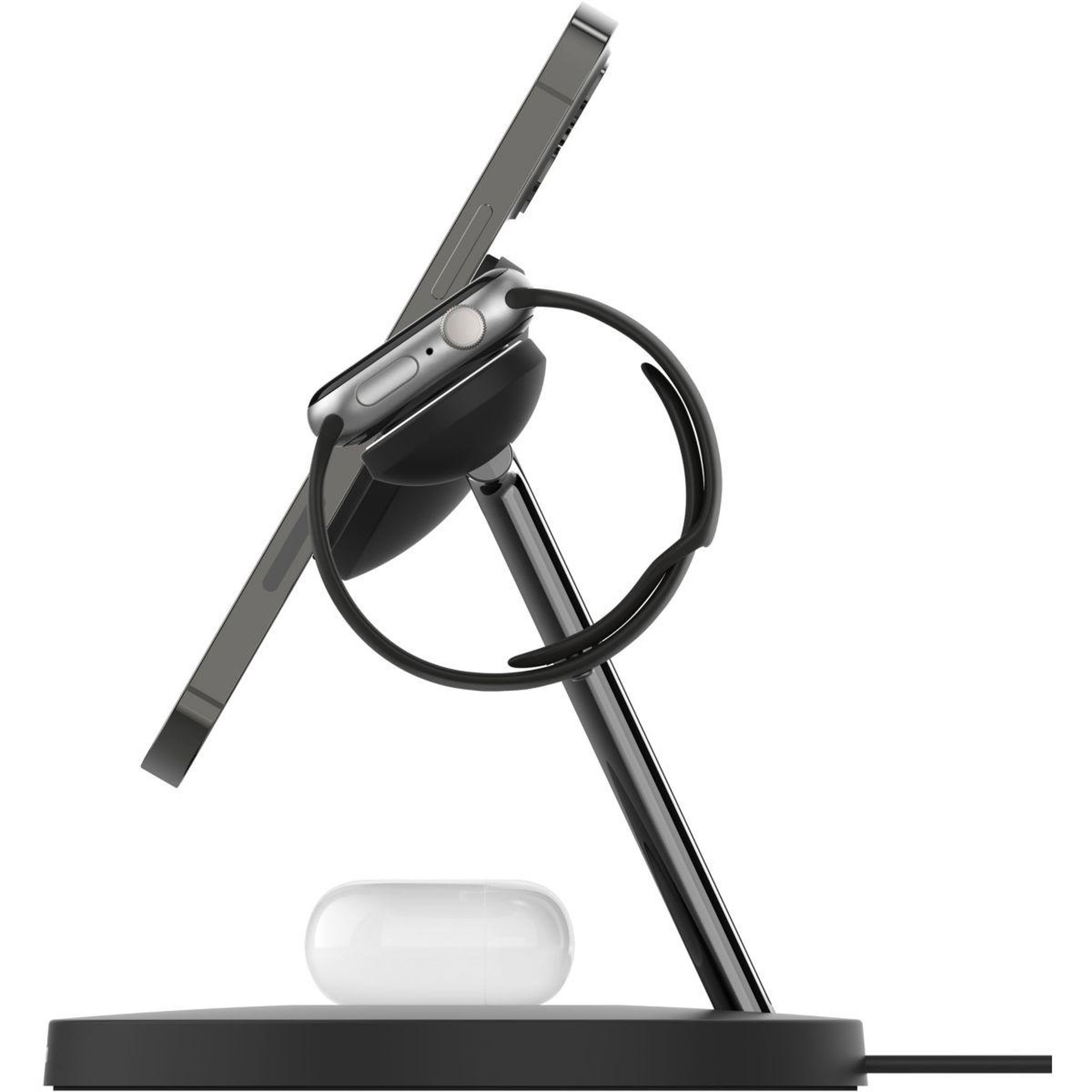 Voir la diapositive 2 : Belkin Chargeur induction Qi2 noir 3 en 1