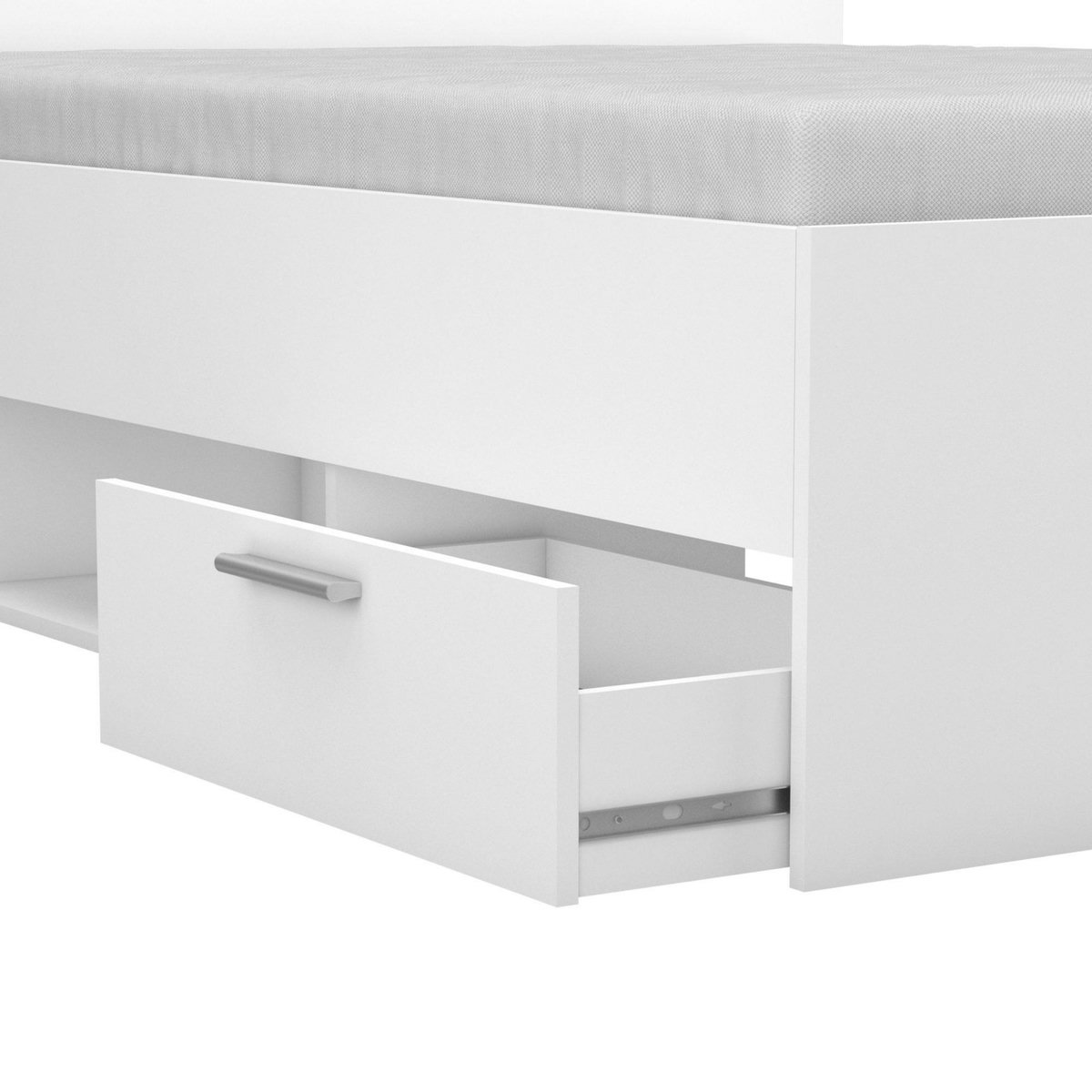 Demeyere Lit adulte 2 tiroirs - MICHIGAN - Blanc - 140 x 190 cm - DEMEYERE