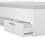 Voir la diapositive 5 : Demeyere Lit adulte 2 tiroirs - MICHIGAN - Blanc - 140 x 190 cm - DEMEYERE