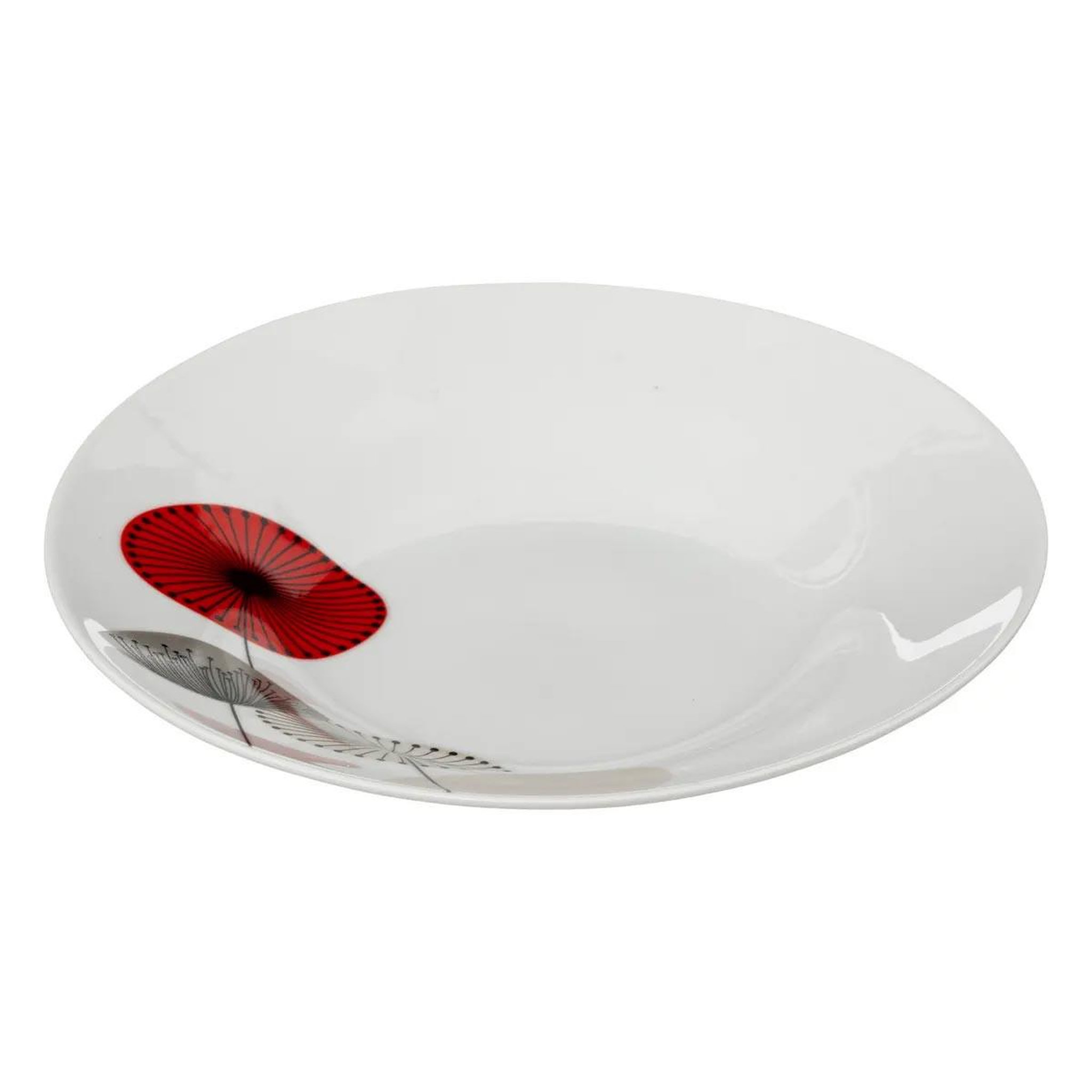 Voir la diapositive 2 : SECRET DE GOURMET Lot de 6 assiettes creuses  osara  22cm blanc