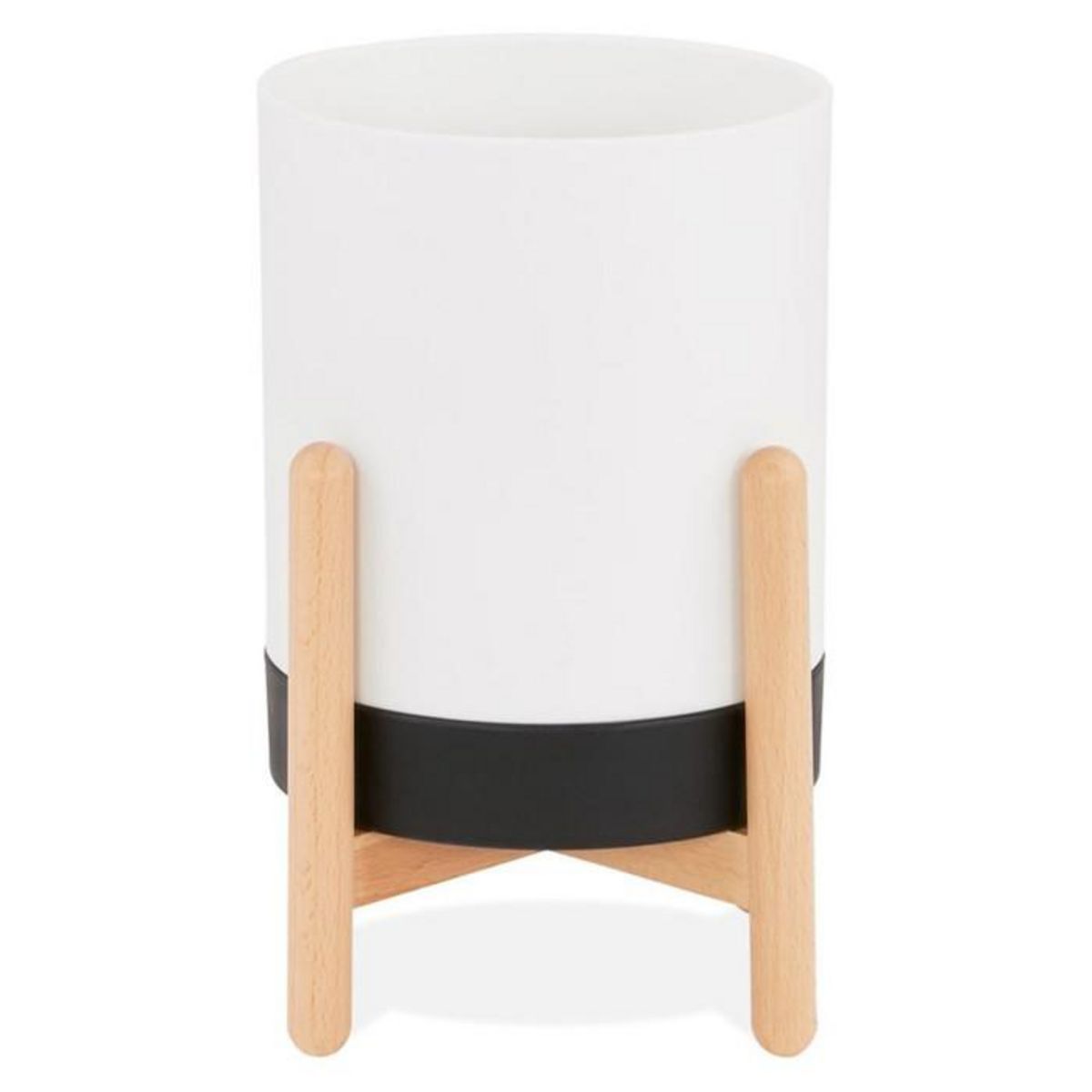 Paris Prix Cache-Pot Design  Jonea  33cm Blanc & Noir