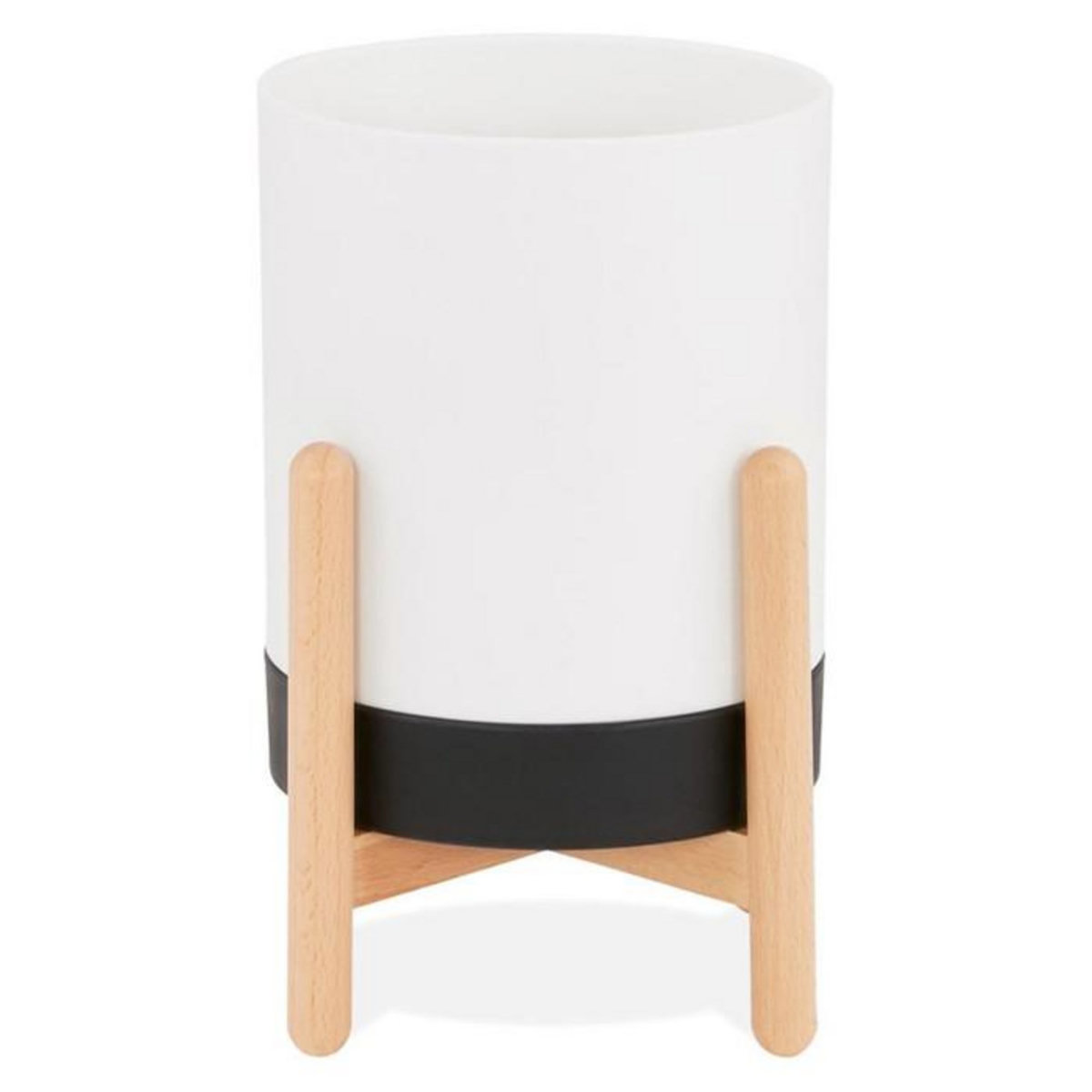 Paris Prix Cache-Pot Design  Jonea  33cm Blanc & Noir