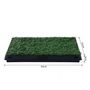 Voir la diapositive 3 : PAWHUT Litière gazon synthétique chiens toilettes portables à pelouse tiroir à déjection 63L x 51l x 6H cm noir vert