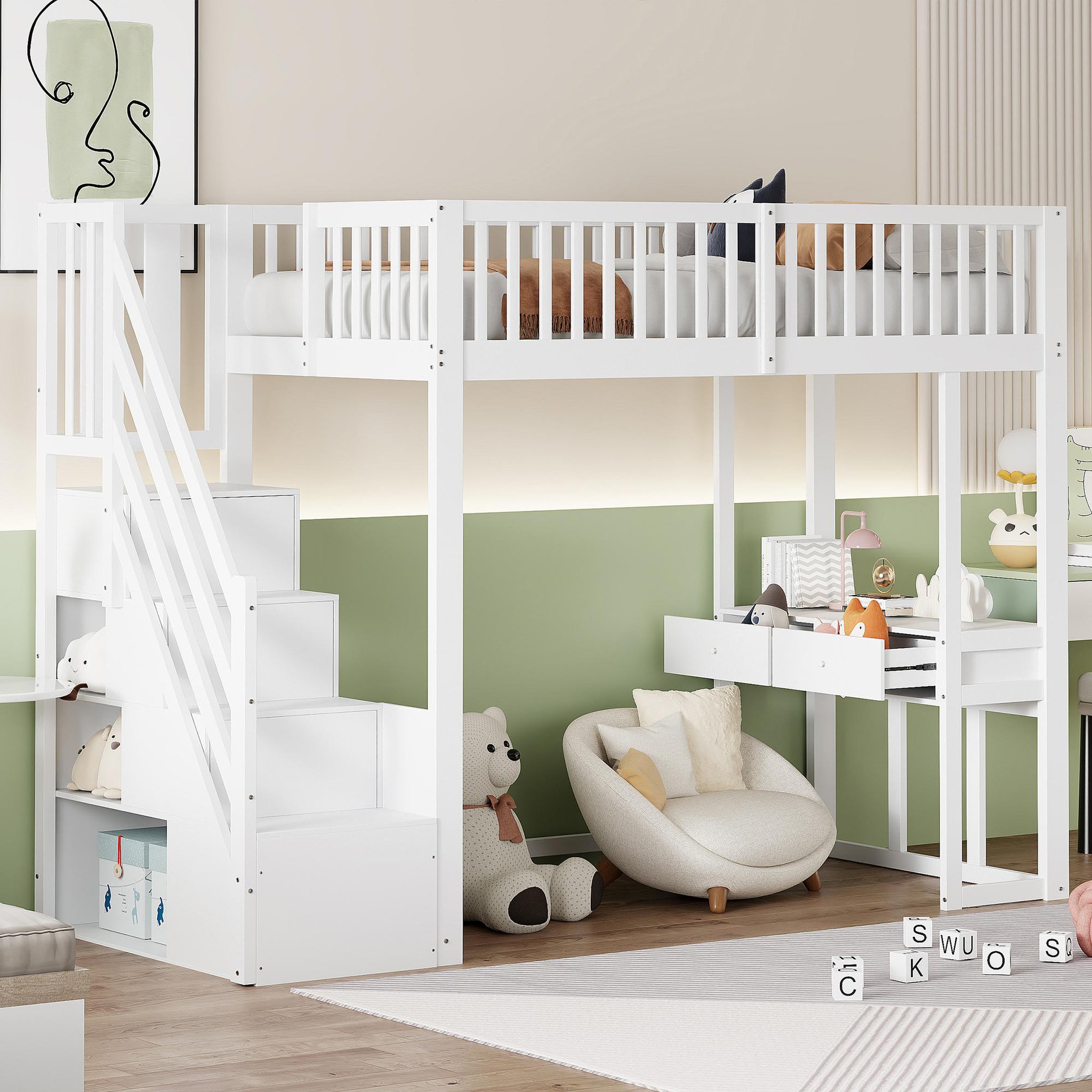 Voir la diapositive 5 : MERAX Lit mezzanine enfant