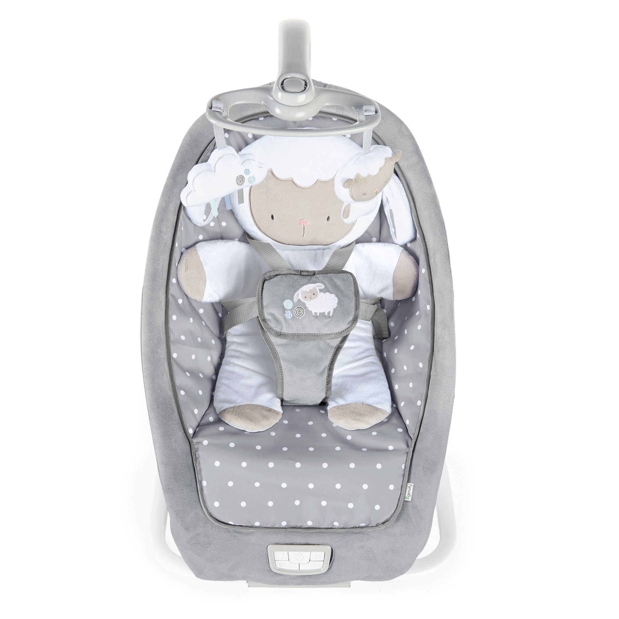 Voir la diapositive 2 : Ingenuity Transat bébé vibrant et musical Agneau câlin