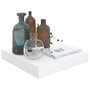 Voir la diapositive 3 : VIDAXL Etagere murale flottante 4 pcs Blanc brillant 23x23,5x3,8cm MDF