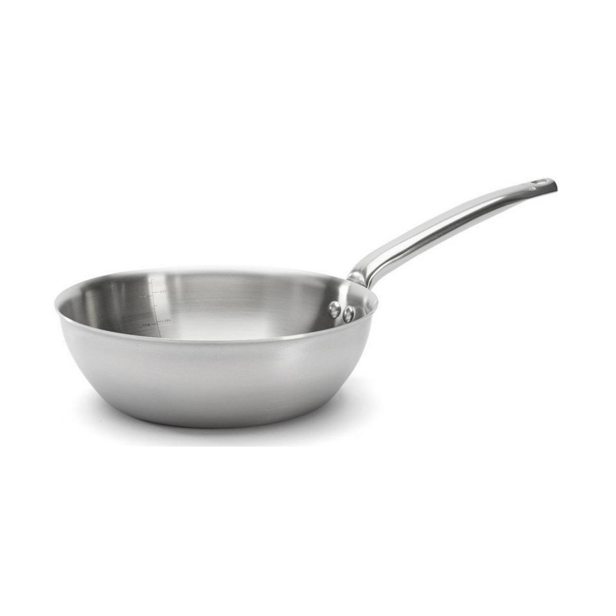 Voir la diapositive 2 : De buyer Sauteuse inox 24cm sans couvercle - 3603.24