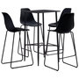 Voir la diapositive 1 : VIDAXL Ensemble de bar 5 pcs Plastique Noir