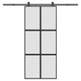 Voir la diapositive 1 : VIDAXL Porte coulissante kit de quincaillerie trempe verre aluminium