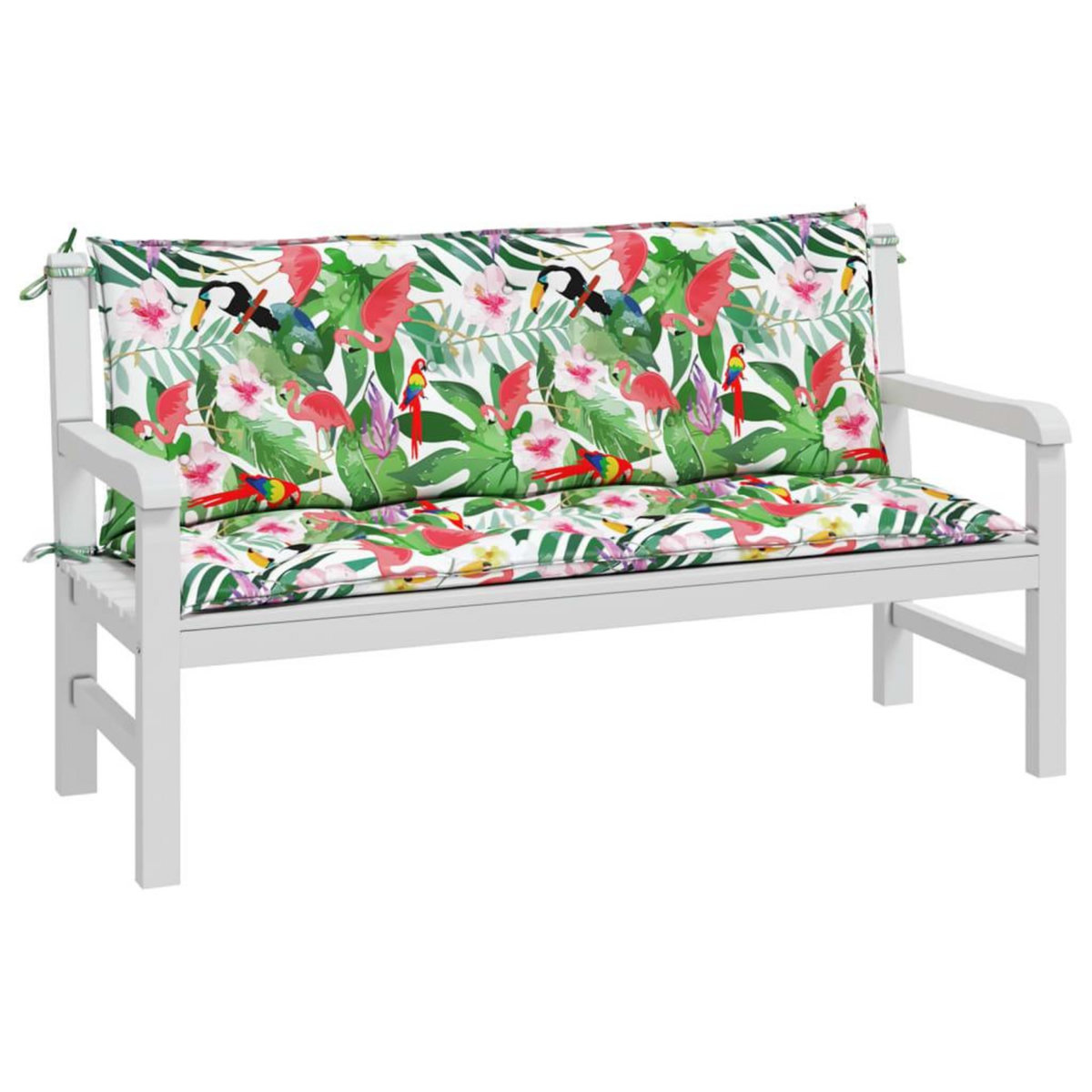 VIDAXL Coussins de banc de jardin lot de 2 multicolore 150x50x7 cm