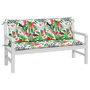 Voir la diapositive 3 : VIDAXL Coussins de banc de jardin lot de 2 multicolore 150x50x7 cm