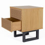 Voir la diapositive 4 : Paris Prix Table de Chevet Design en Bois  Camden  53cm Naturel