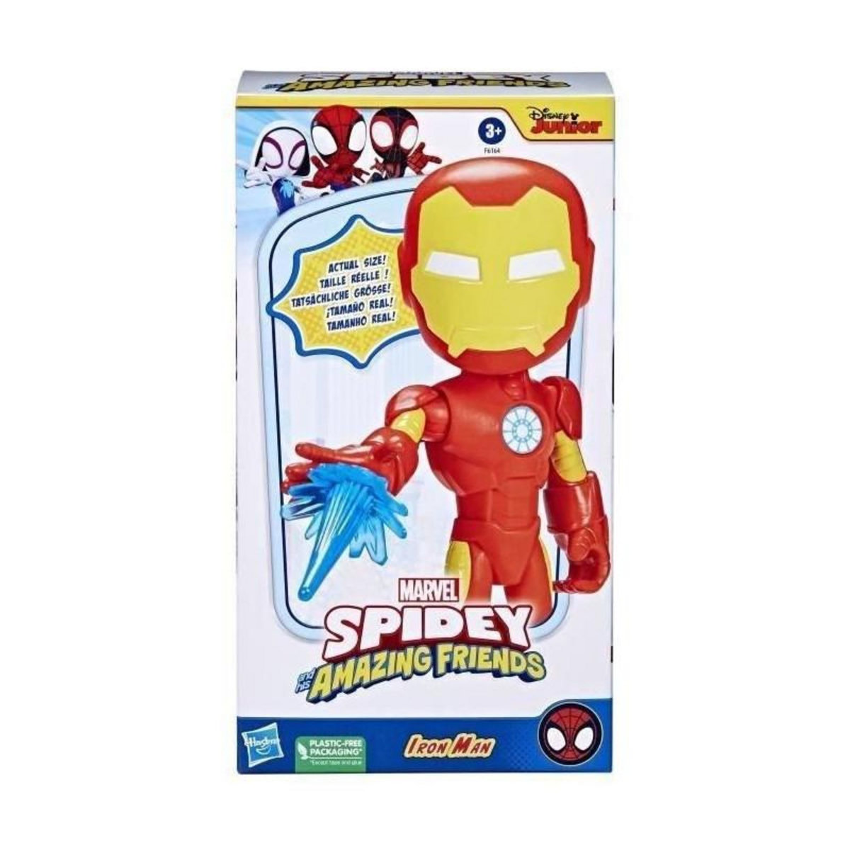 HASBRO Spidey Figurine Iron Man 22 cm, Jouet pour enfants, des 3 ans, Hasbro Marvel Spidey et Ses Amis Extraordinaires