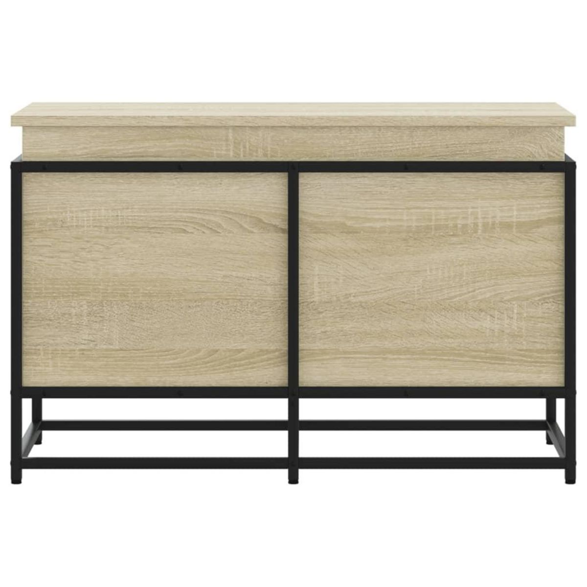 VIDAXL Boîte de rangement avec couvercle chene sonoma bois ingenierie