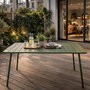 Voir la diapositive 4 : CONCEPT USINE Table de jardin 4 à 6 places 120cm vert BERGAME