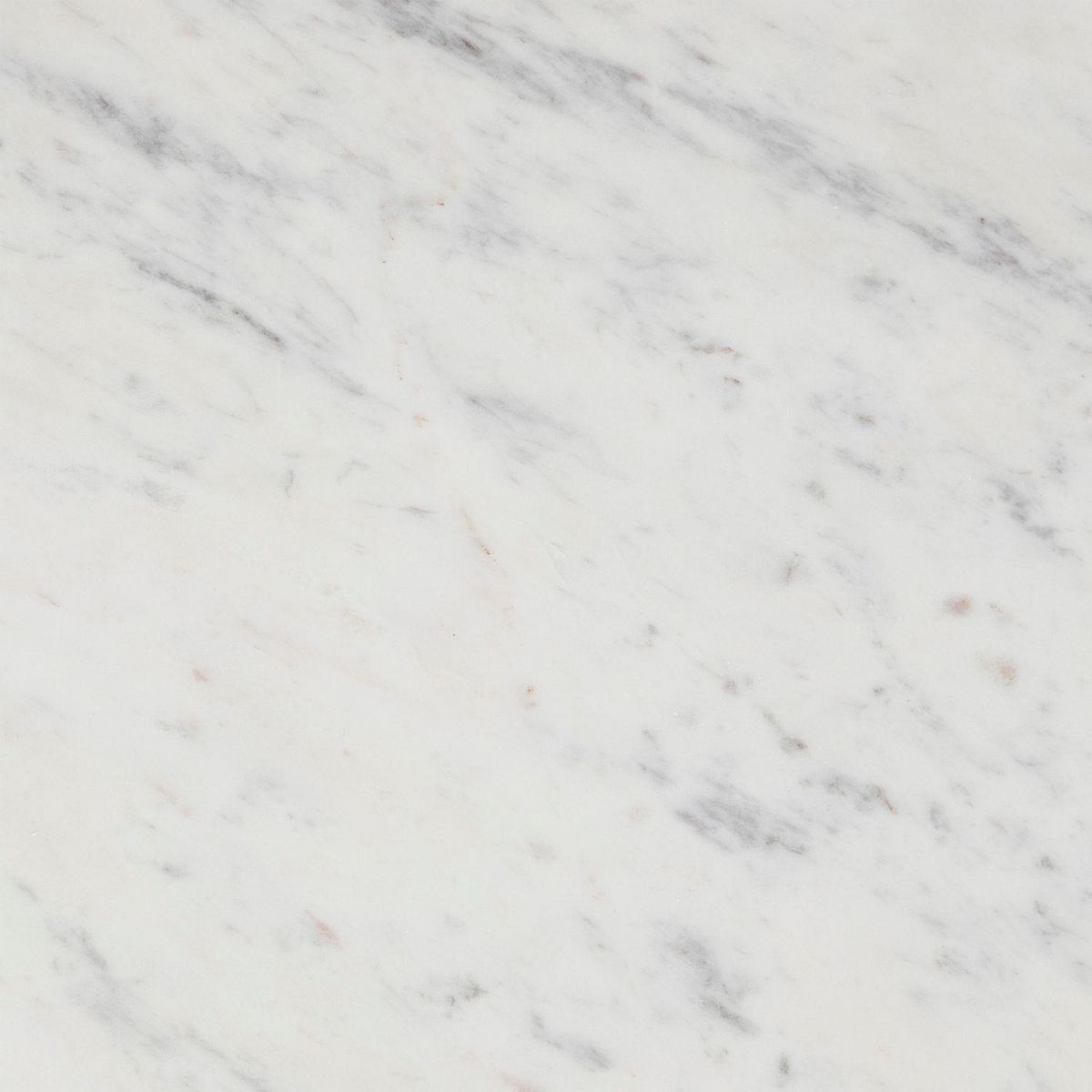 ATMOSPHERA Table basse ronde en marbre et bois massif NANDA - Blanc