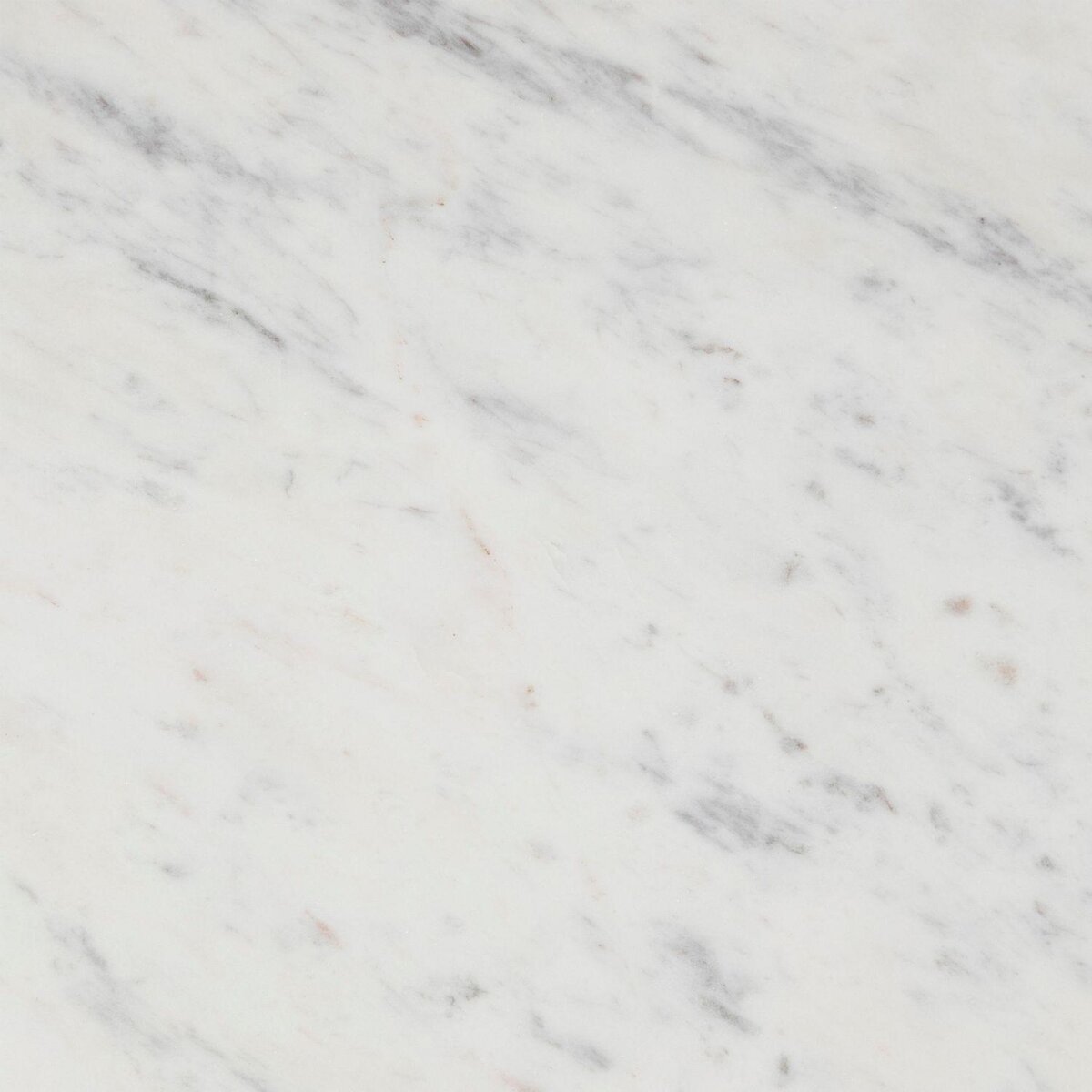 ATMOSPHERA Table basse ronde en marbre et bois massif NANDA - Blanc