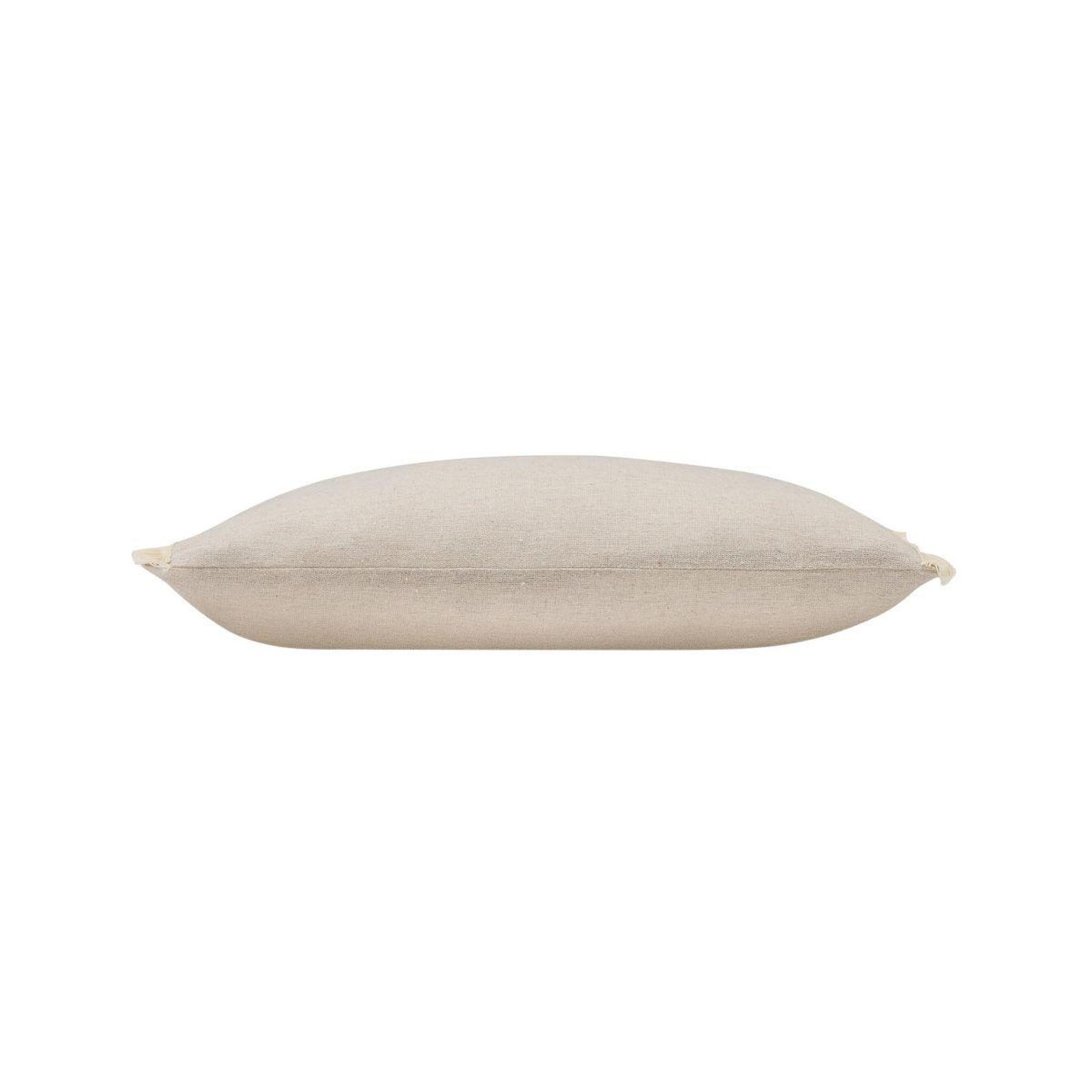 Voir la diapositive 2 : Douceur d'Intérieur Coussin déco à franges  vertis  30x50cm beige