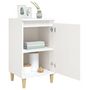 Voir la diapositive 4 : VIDAXL Tables de chevet 2pcs blanc brillant 40x35x70cm bois ingenierie