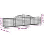 Voir la diapositive 6 : VIDAXL Paniers a gabions arques 8 pcs 300x30x60/80 cm Fer galvanise