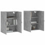 Voir la diapositive 3 : VIDAXL Armoires murales 2 pcs gris beton bois d'ingenierie