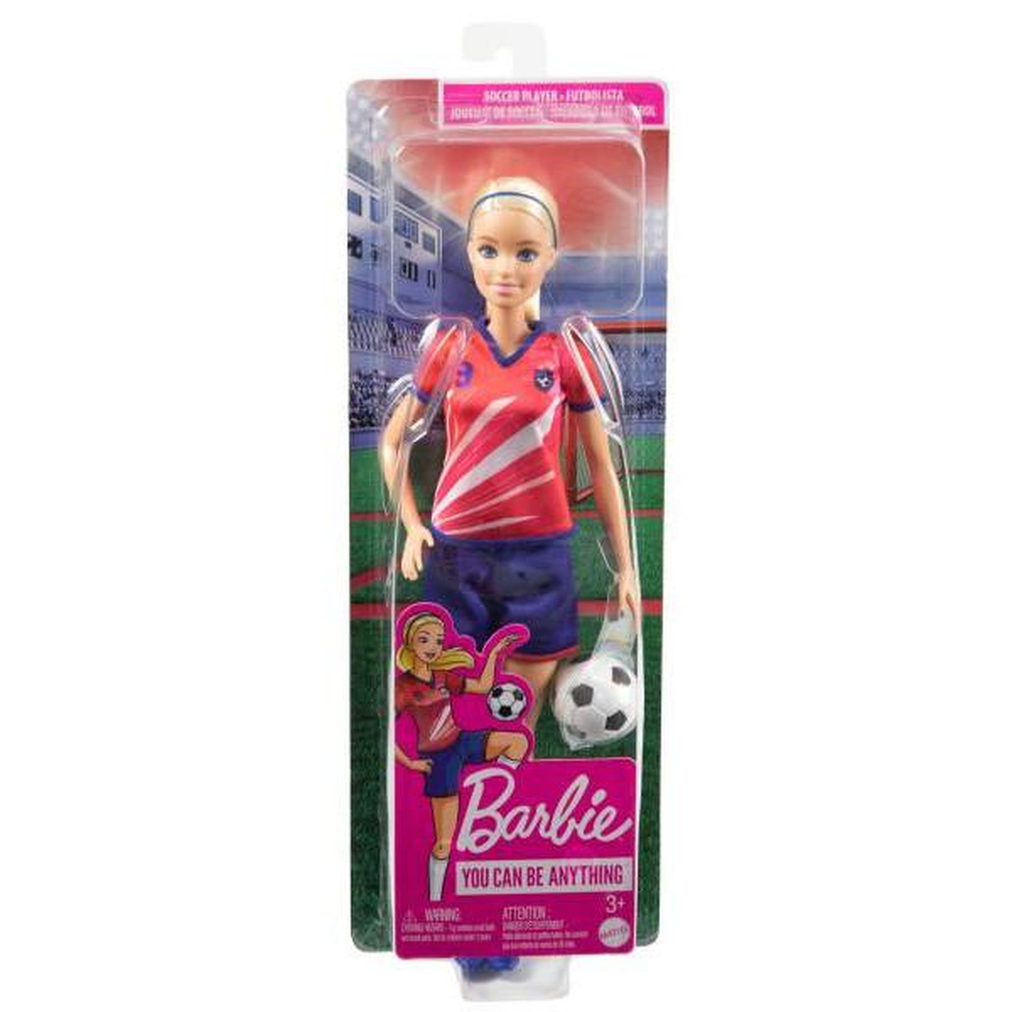 Voir la diapositive 6 : MATTEL Barbie - Barbie Footballeuse - Poupée Mannequin - Des 3 ans