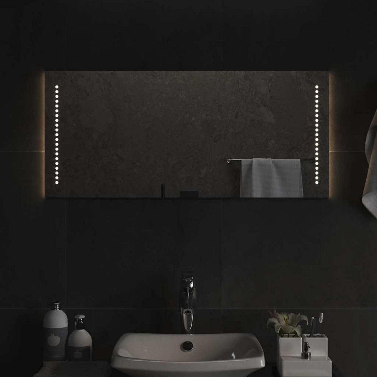 VIDAXL Miroir de salle de bain a LED 90x40 cm