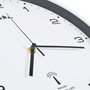 Voir la diapositive 5 : VIDAXL Horloge murale radioguidee avec mouvement a quartz 31 cm Blanc