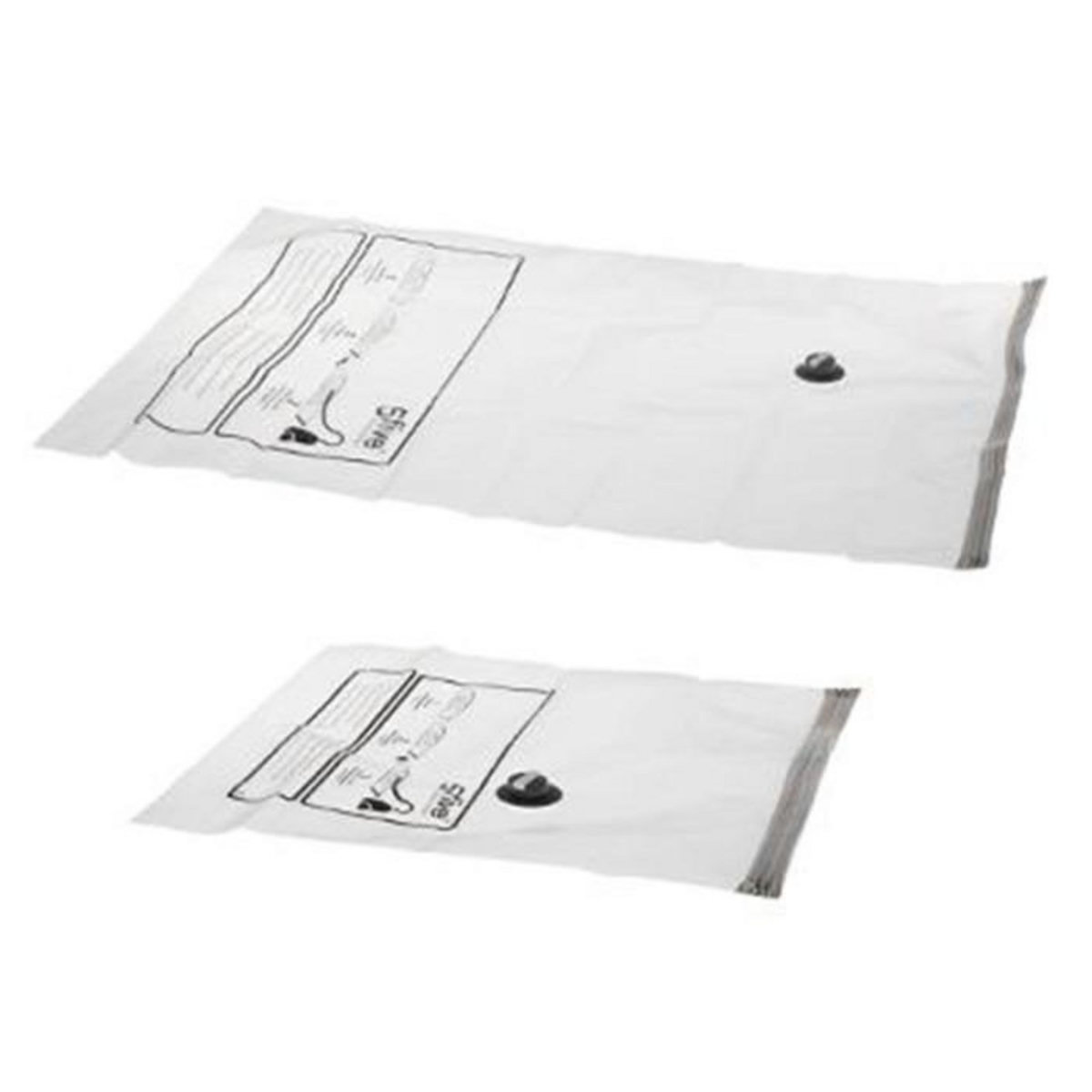 FIVE Lot de 2 Sacs de Rangement  Air Flat  120cm Blanc