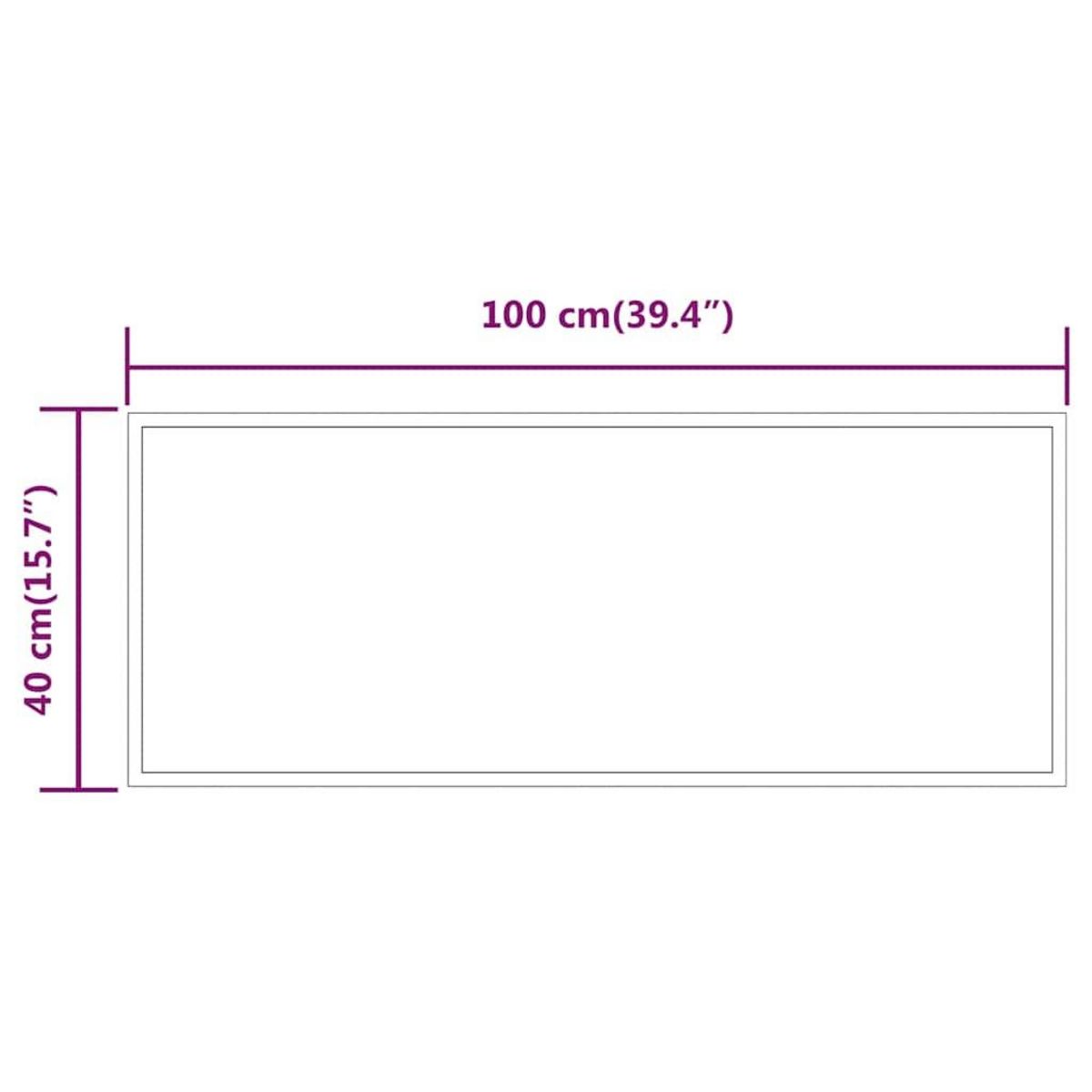 VIDAXL Miroir de salle de bain a LED 100x40 cm