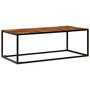 Voir la diapositive 2 : VIDAXL Table basse 110x60x40 cm Bois d'acacia solide et acier