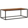 Voir la diapositive 2 : VIDAXL Table basse 110x60x40 cm Bois d'acacia solide et acier