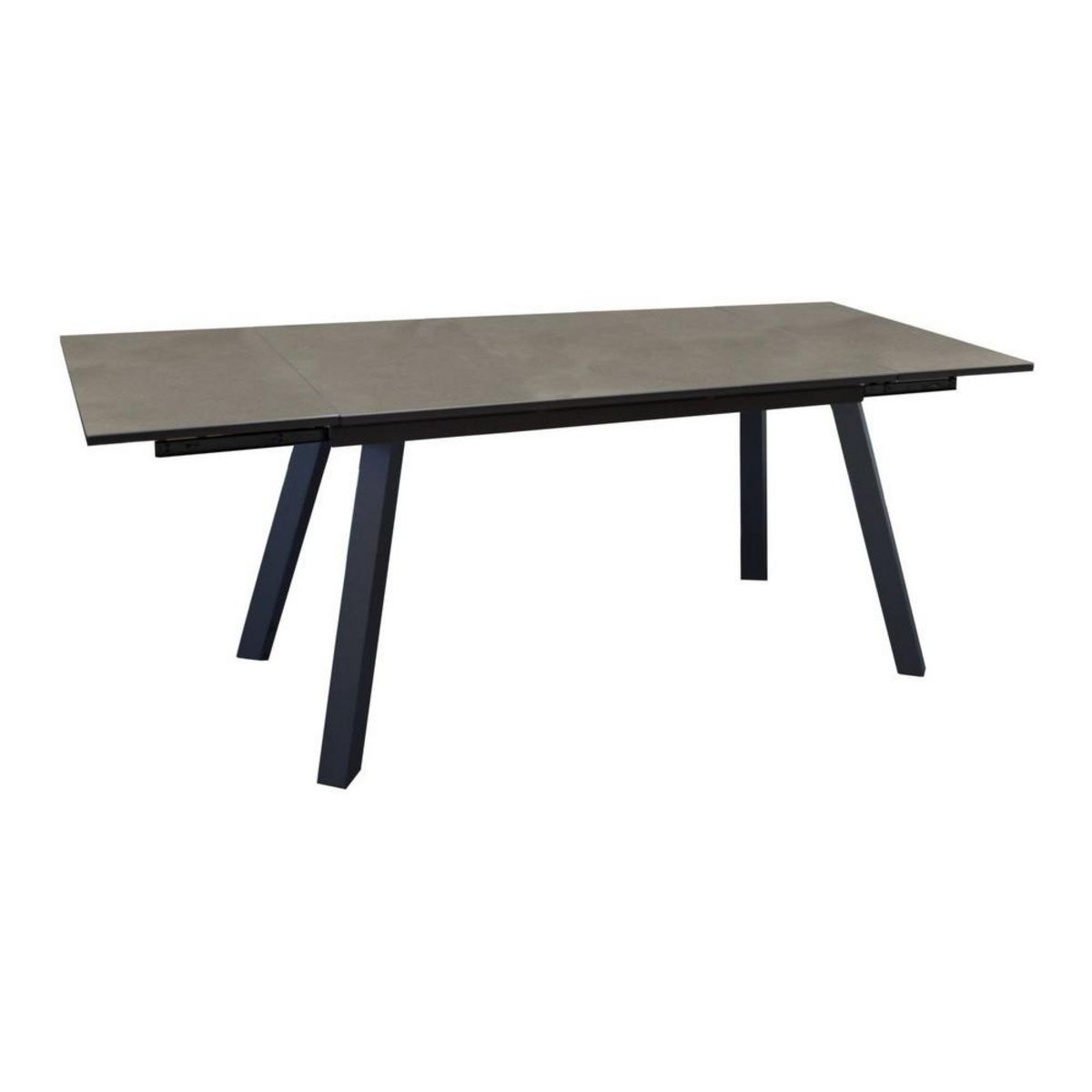 Proloisirs Table de jardin Agra, plateau Kedra® alu/ceram - graphite/alley 150/200/250 cm