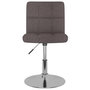 Voir la diapositive 5 : VIDAXL Chaises pivotantes a manger lot de 6 taupe tissu
