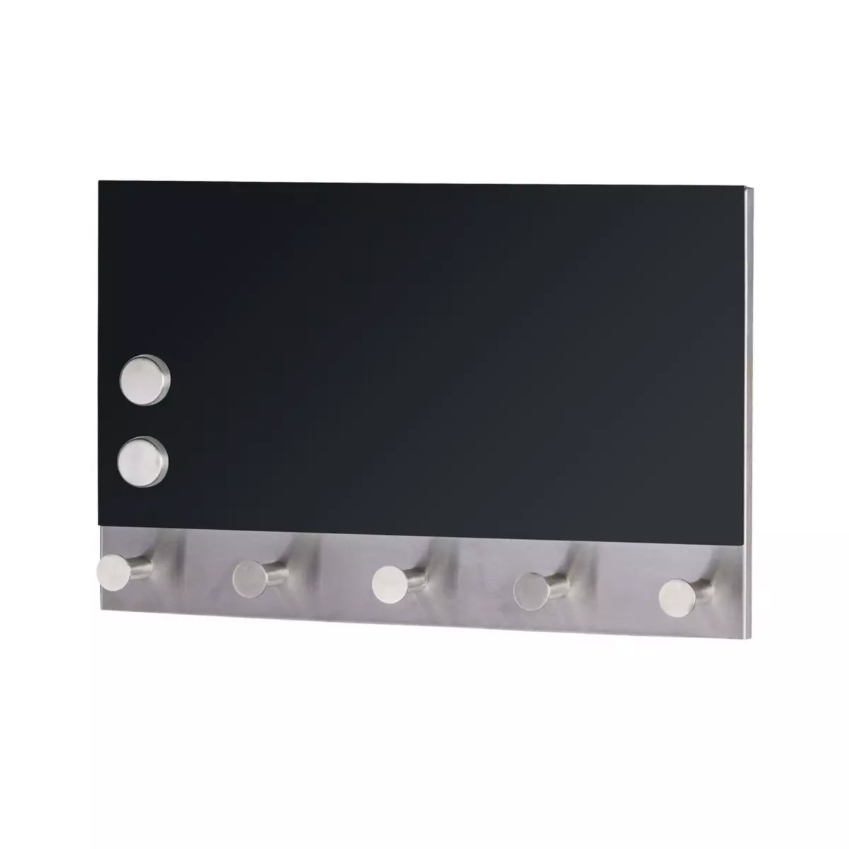 Wenko Porte-manteaux magnétique - 30 x 19 cm - Noir