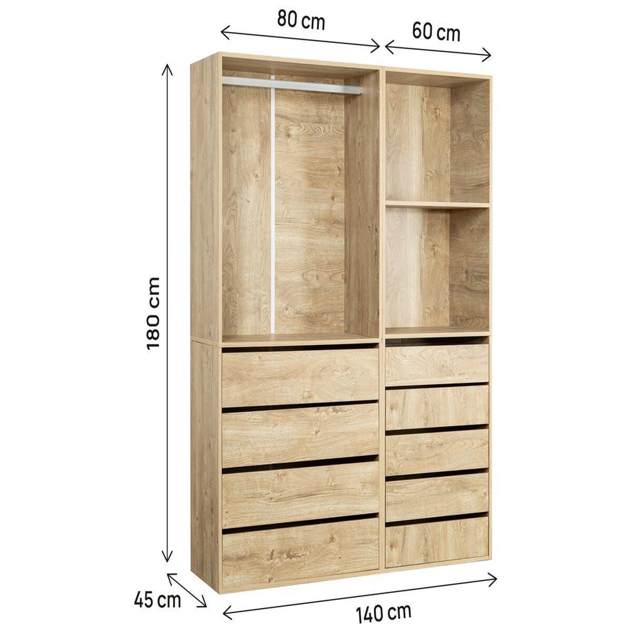 Voir la diapositive 3 : Habitat et Jardin Kit dressing   opéra   modulable - 2 éléments - beige