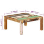 Voir la diapositive 6 : VIDAXL Table basse 80x80x40 cm Bois de recuperation massif