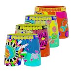 FREEGUN Lot de 4 boxers homme Chupa Chups. Coloris disponibles : Jaune