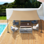 Voir la diapositive 2 : ID MARKET Voile d'ombrage rectangulaire 4x6 M sable