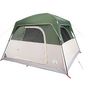 Voir la diapositive 4 : VIDAXL Tente de camping de cabine 4 personnes vert impermeable