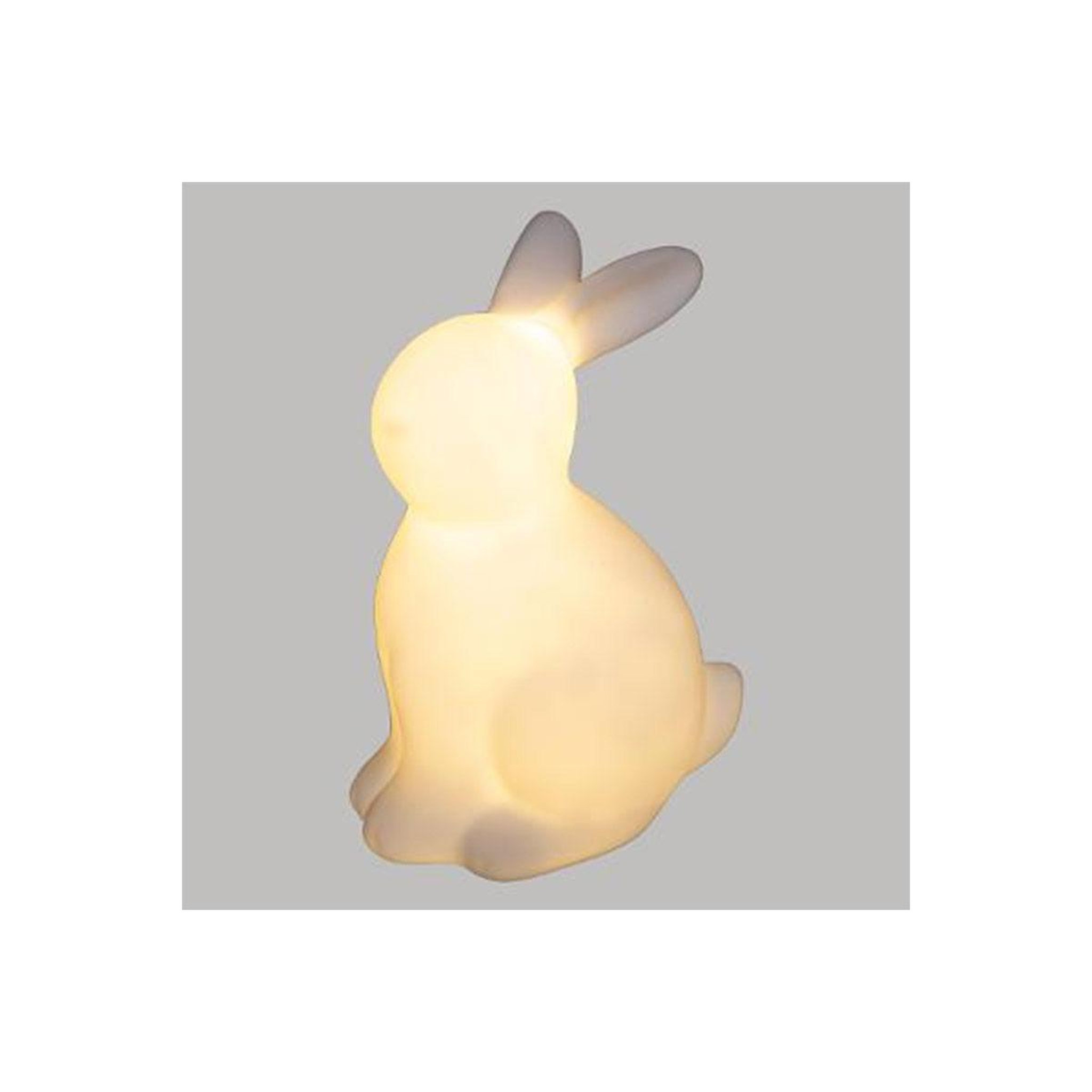 Voir la diapositive 2 : Atmosphera Kids Veilleuse enfant  lapin  21cm blanc